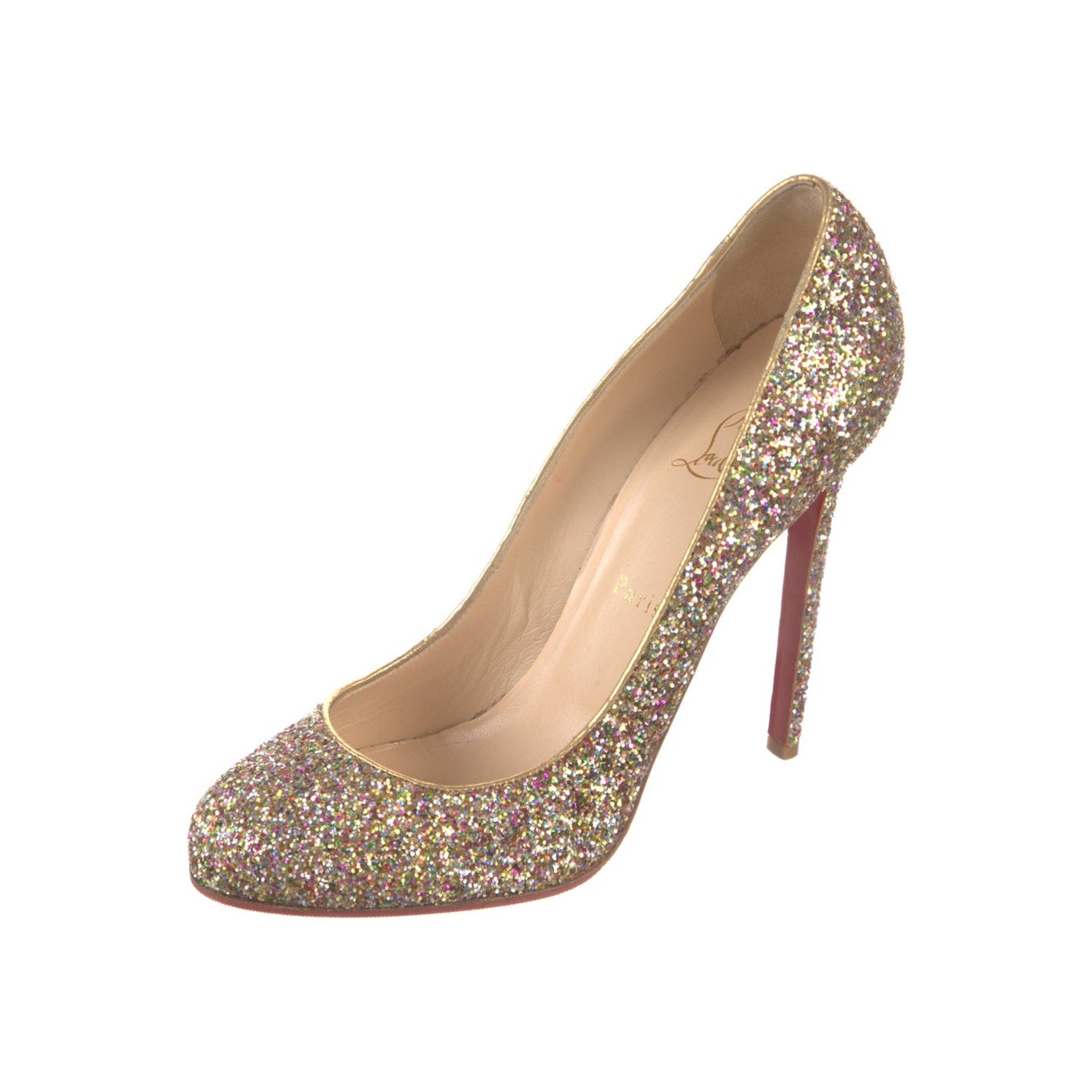 Christian Louboutin Glitter Glitter Accents Pumps 39.5 Sz
